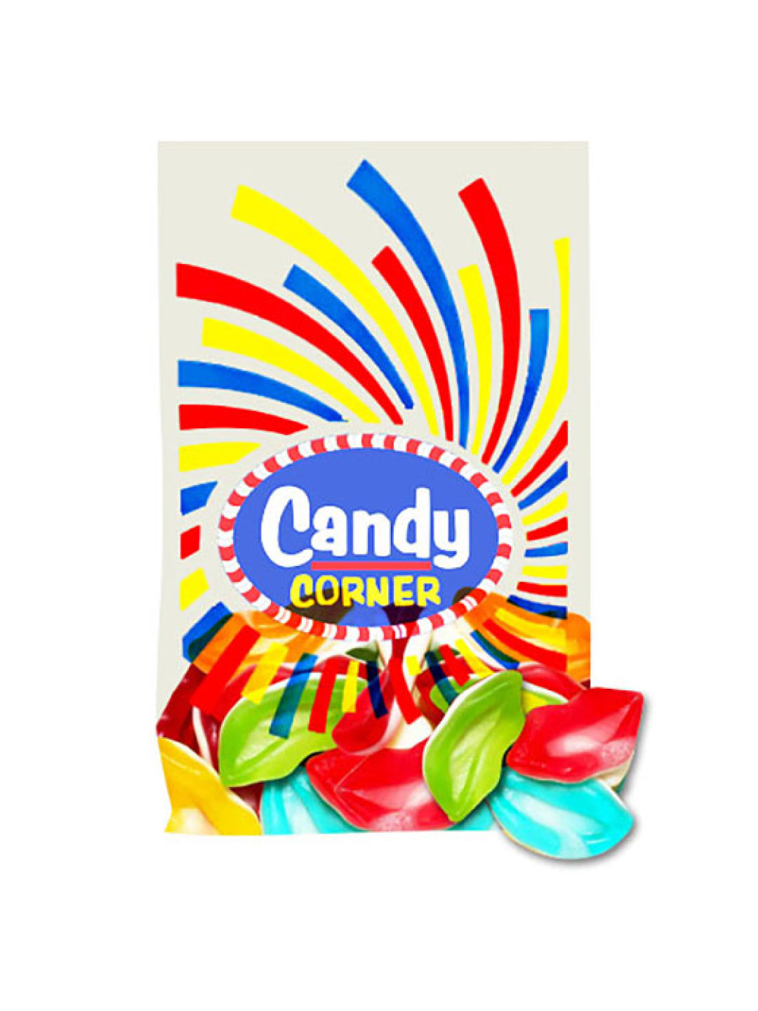 Fini Candy Corner Gummy Lips (300g)