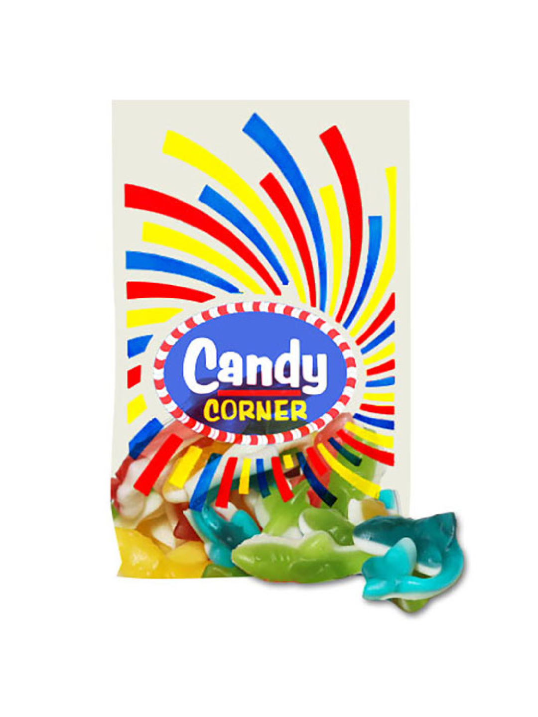 Fini Candy Corner Gummy Sharks (300g)
