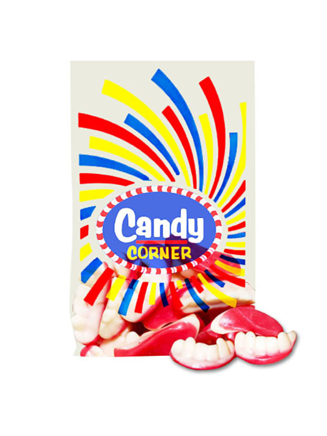 Fini Candy Corner Gummy Teeth (300g) (No Color- Image 1)