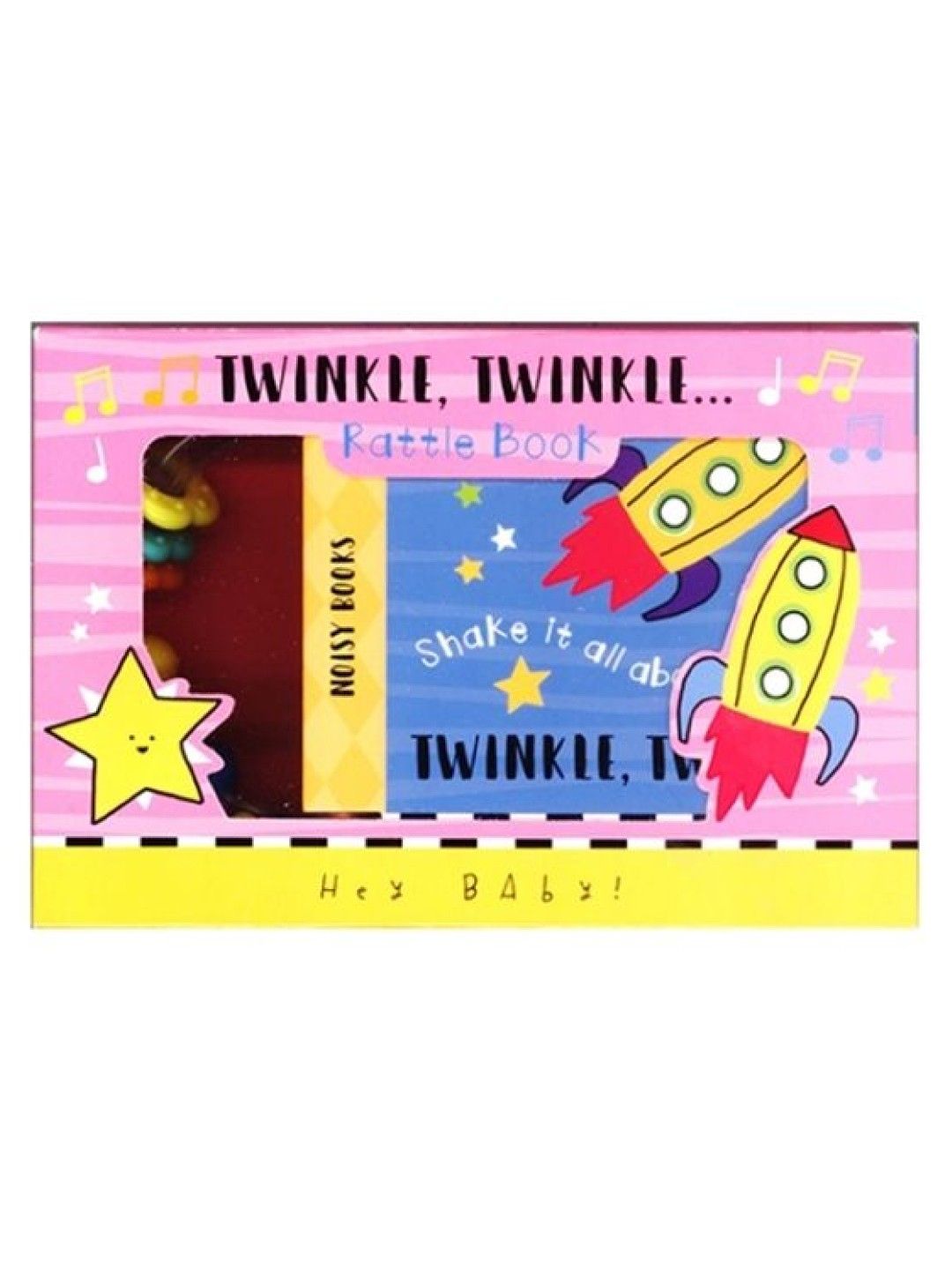 Learning is Fun Hey Baby Rattle Book - Twinkle Twinkle