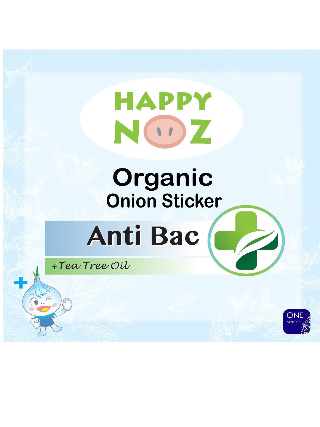 Happy Noz Organic Onion Sticker with Anti-Bac (Blue- Image 2)