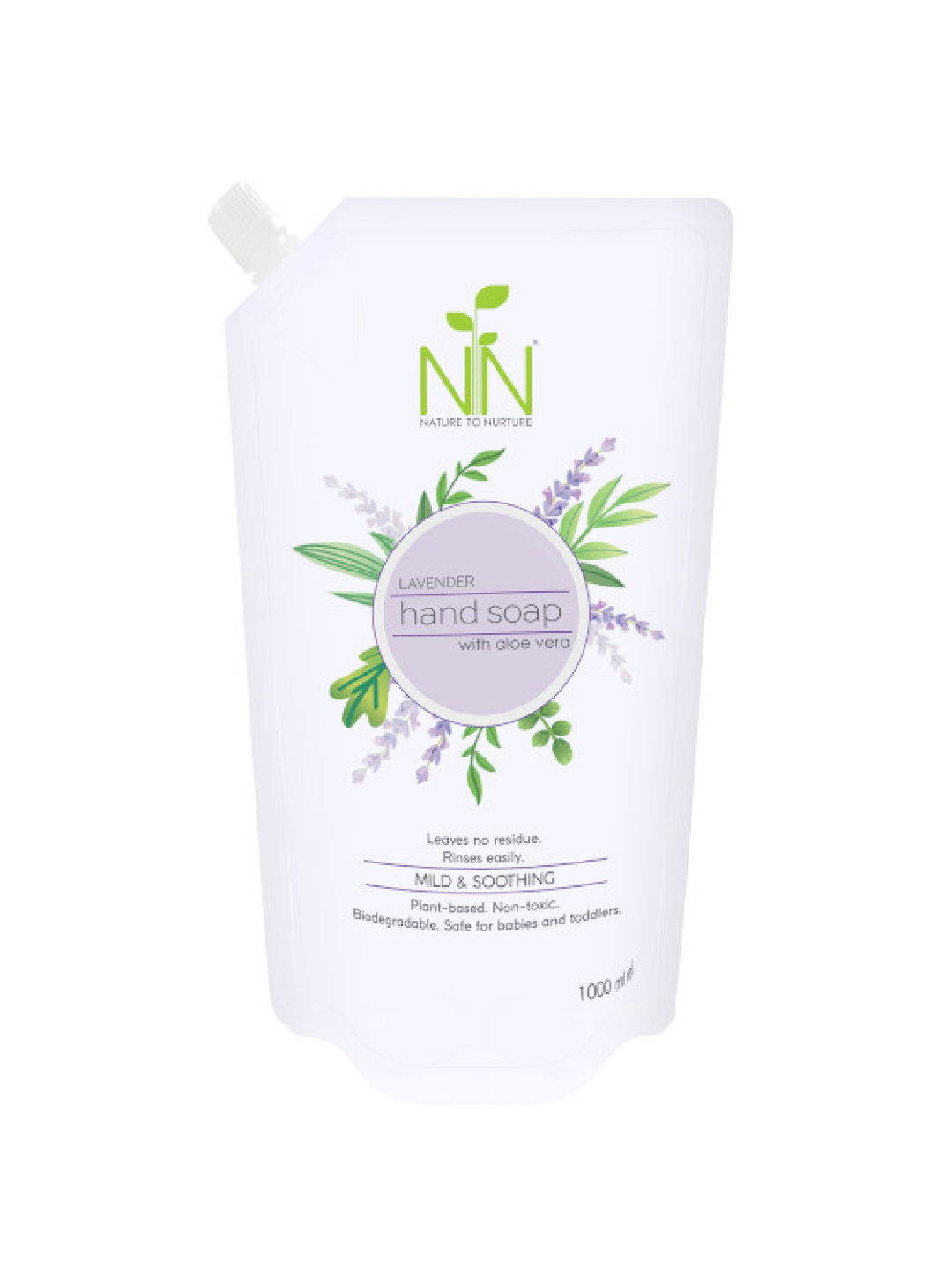 Nature to Nurture Plant Based Hand Soap Lavender Refill (1000ml)