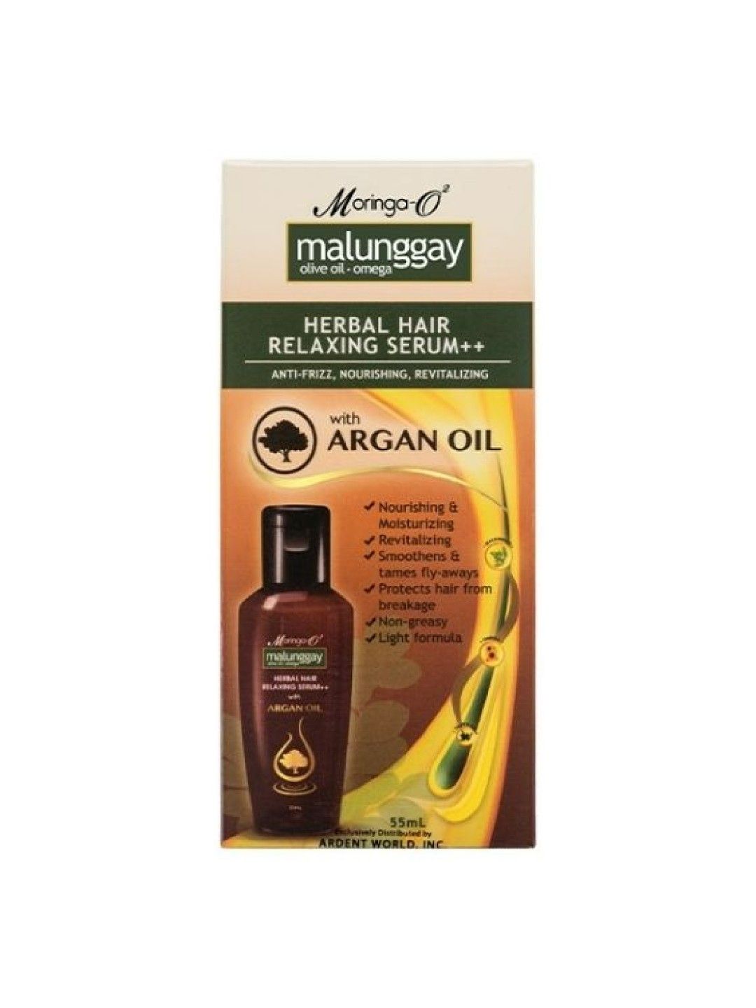 Moringa-O2 Hair Relaxing Serum with Argan Oil (55ml) (No Color- Image 2)