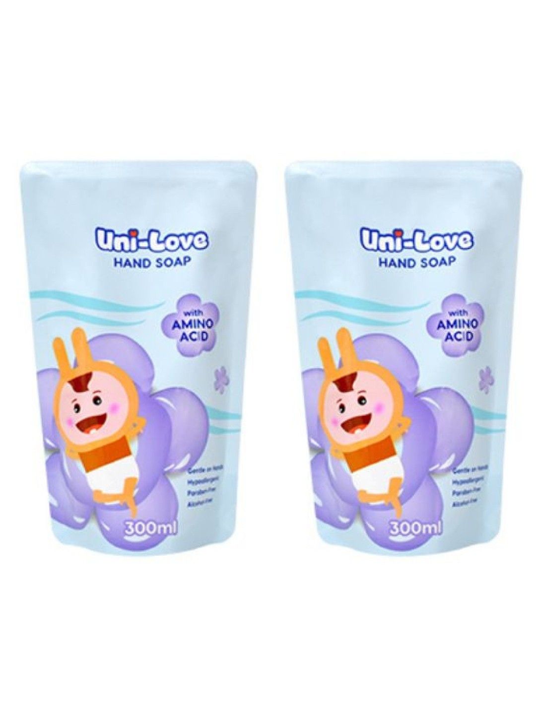 Uni-love Handsoap 300ml (Refill Pouch) 2-Pack (No Color- Image 1)