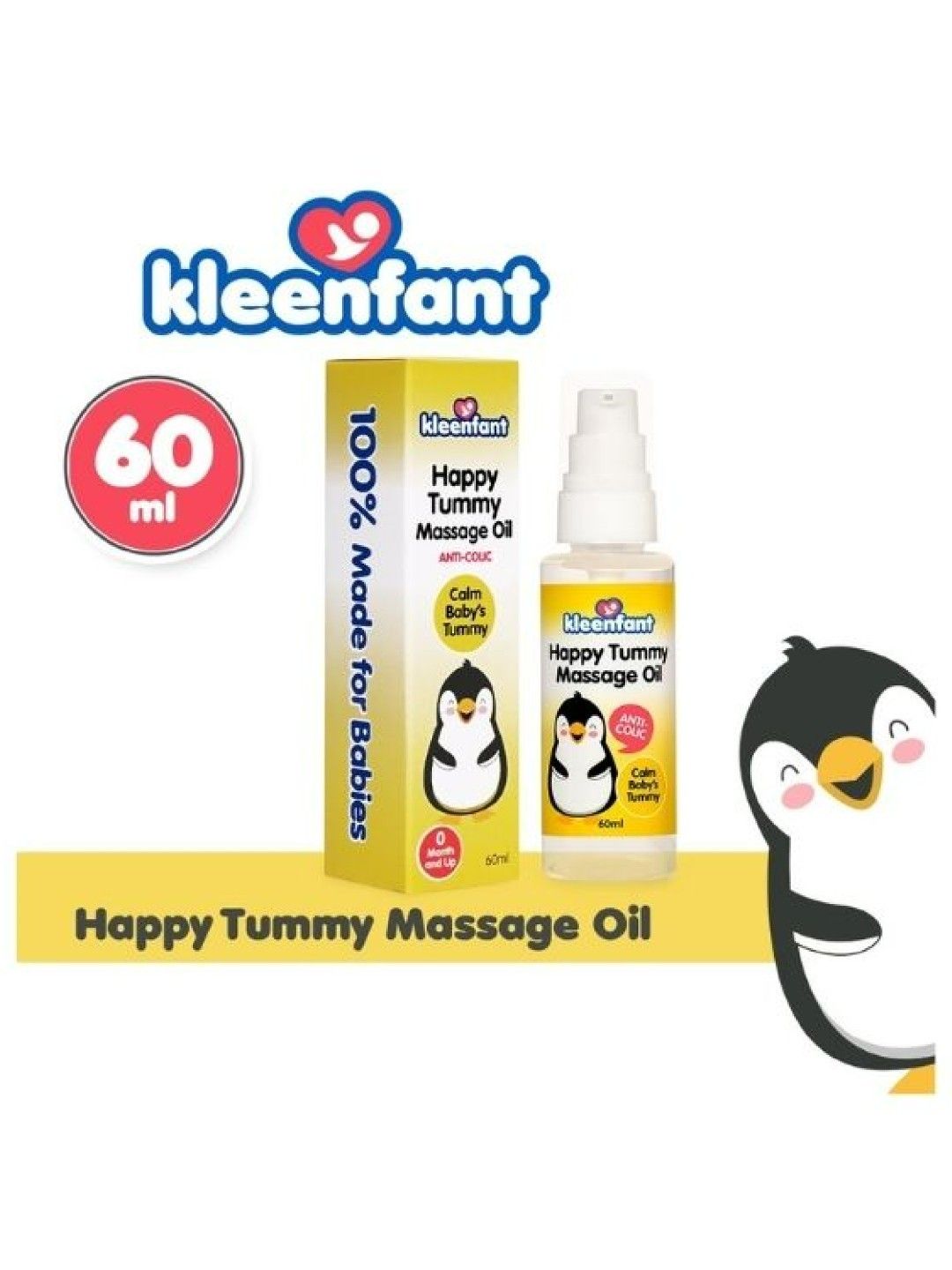 Kleenfant Happy Tummy Massage Oil (60ml) (No Color- Image 3)