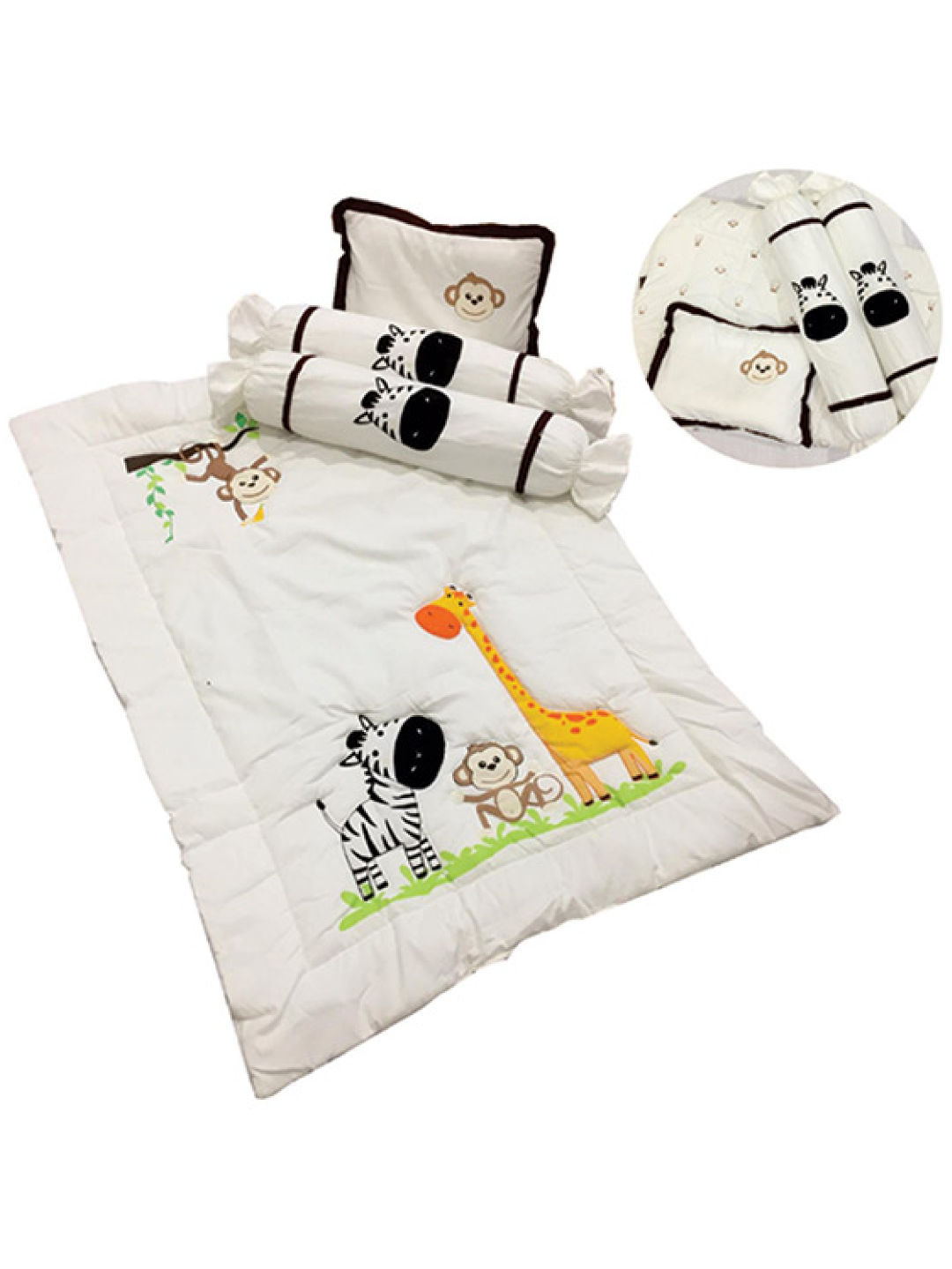 Kozy blankie happy zoo comforter set edamama