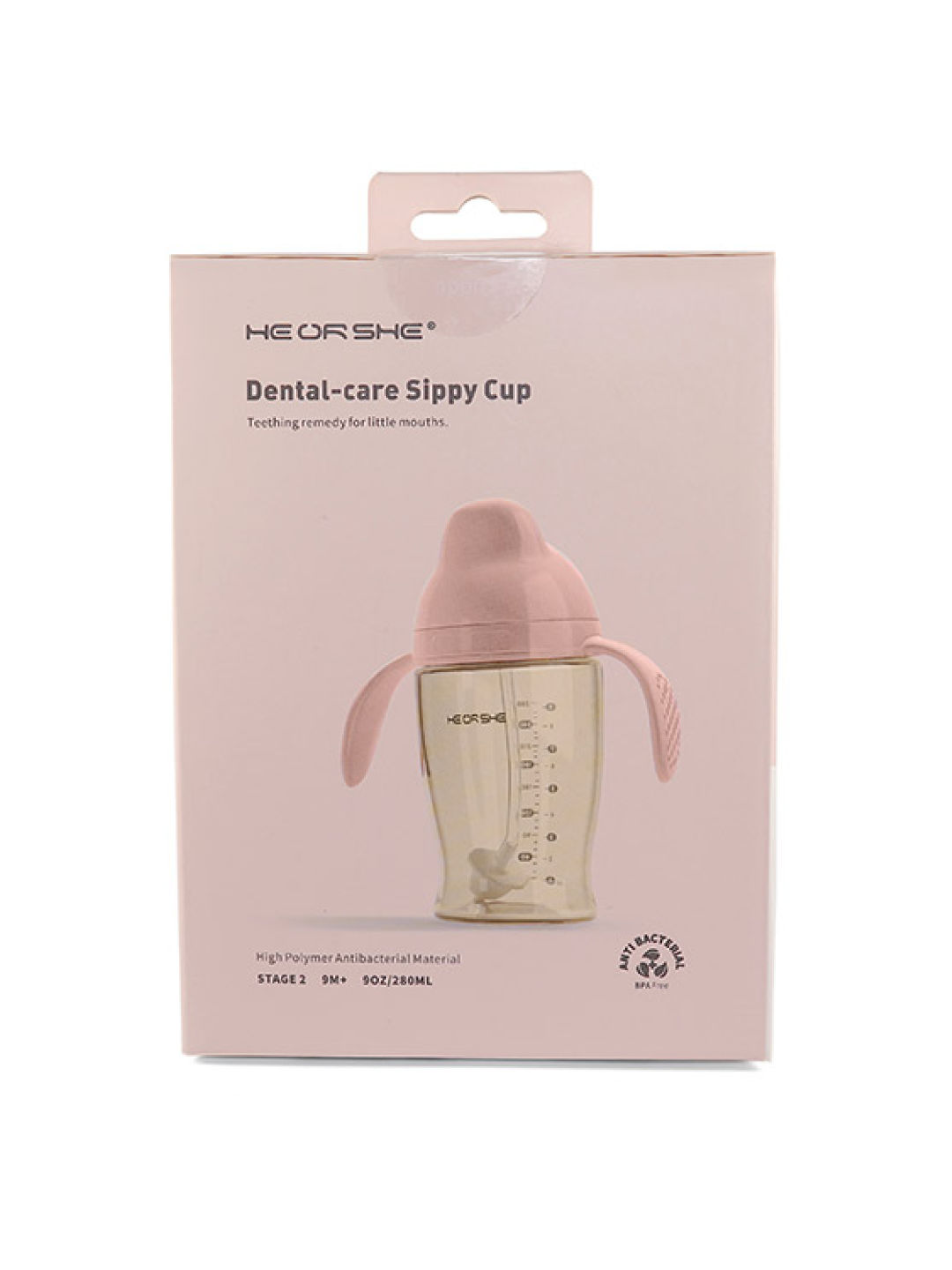 Heorshe Dental-Care Sippy Cup Stage 2 (Pink- Image 4)