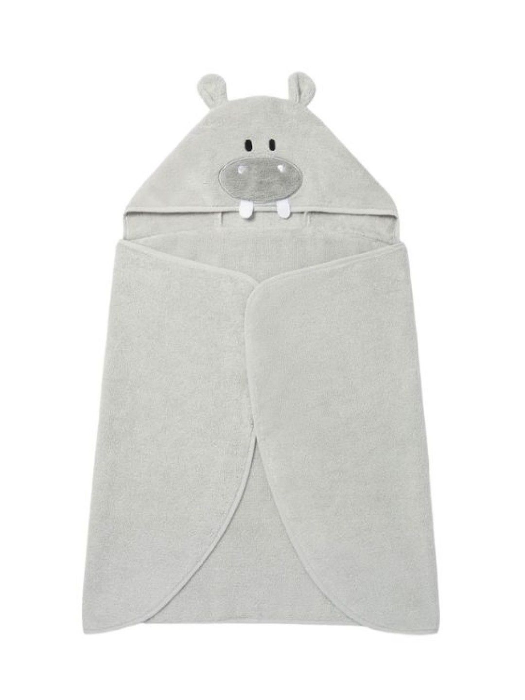 Baby Mori Animal Hooded Toddler Towels - Hippo (No Color- Image 1)