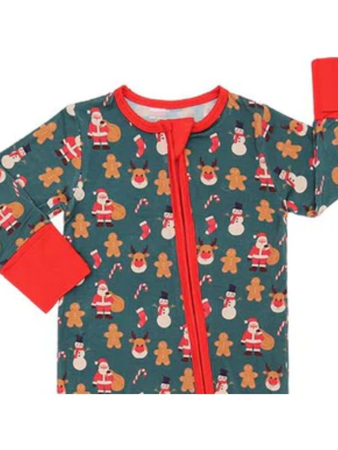 Bamberry Baby Zippered Romper - 2025 Christmas Collection (Holiday- Image 2)