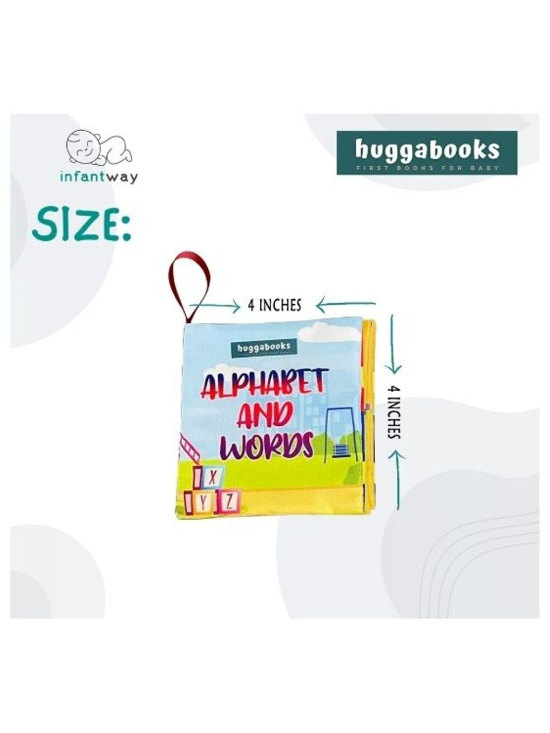 Infantway Huggabooks Early Learning Cloth Book Set (No Color- Image 4)