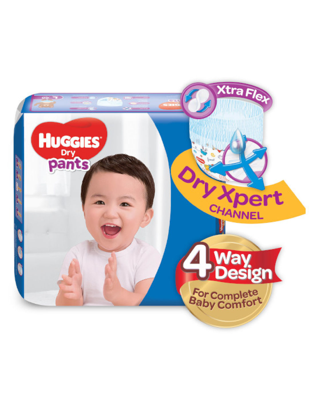 Huggies Dry Pants Large (68s) (New- Image 1)