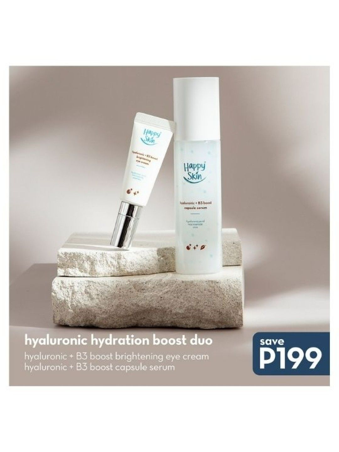 Happy Skin Hyaluronic Hydration Boost Duo (Capsule Serum + Eye Cream) (No Color- Image 2)