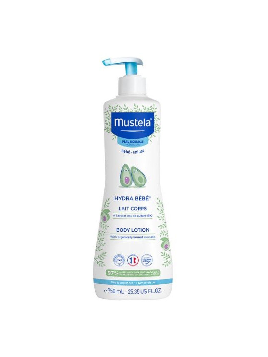 Mustela Hydrabebe Body Lotion (750ml) (No Color- Image 1)