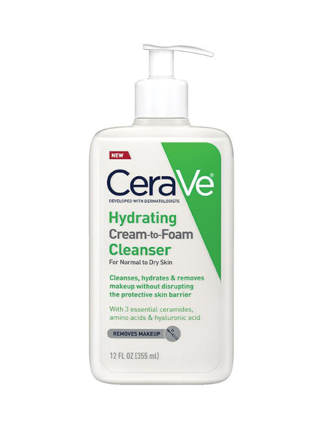 CeraVe Hydrating Cream to Foam Cleanser (355mL)