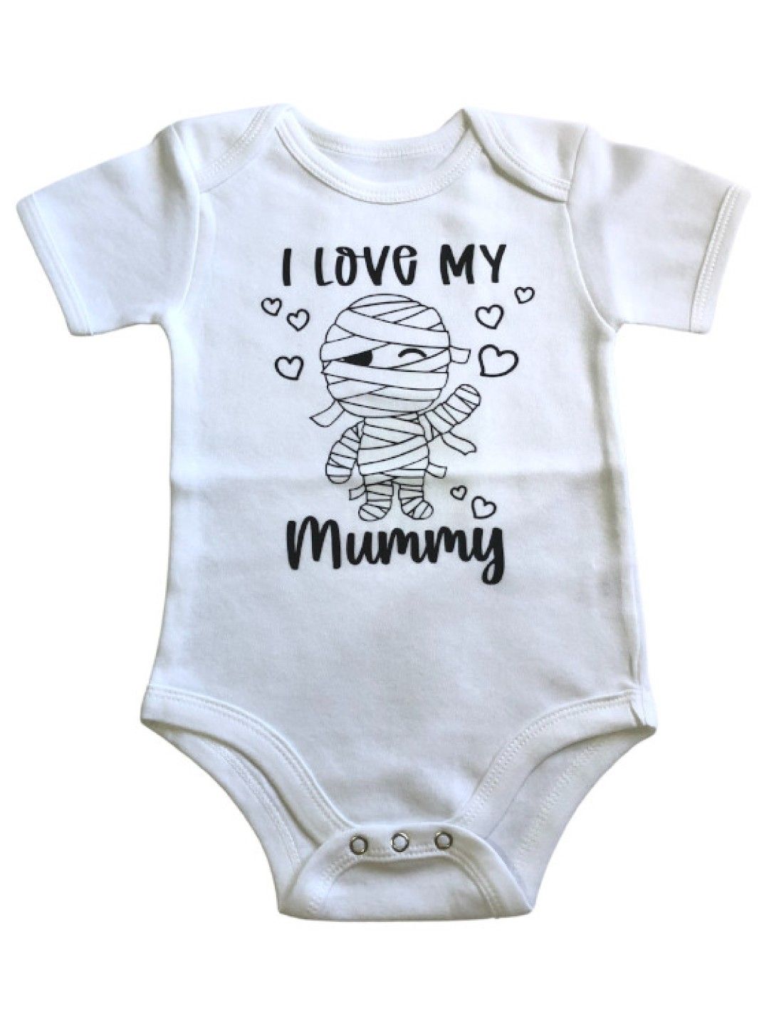 Seams 195 I Love Mummy Halloween Onesie (White- Image 1)