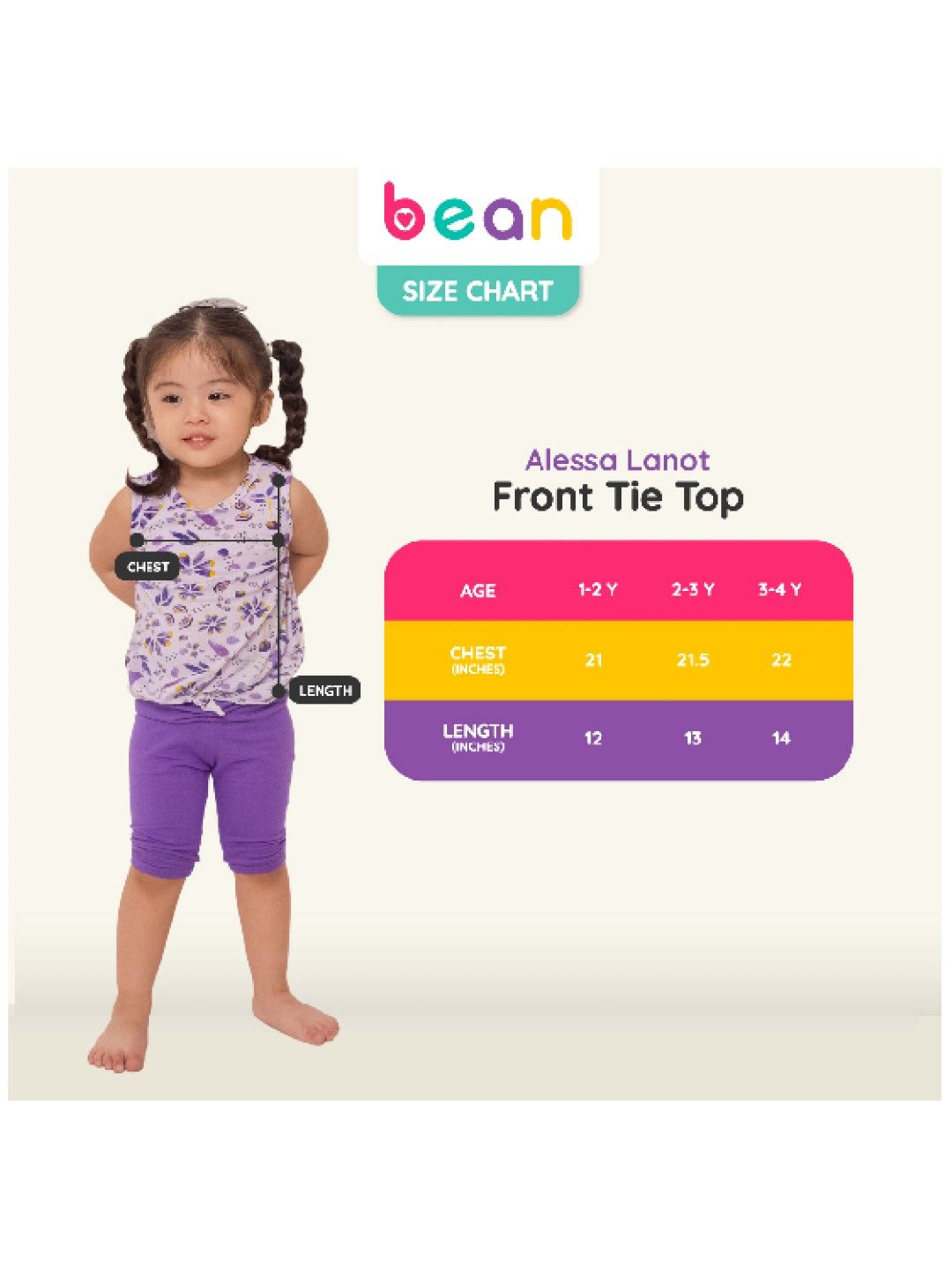 bean fashion Alessa Lanot Playwear Pakwan Fun Sleeveless with Plain Capri Leggings (Multicolor- Image 3)