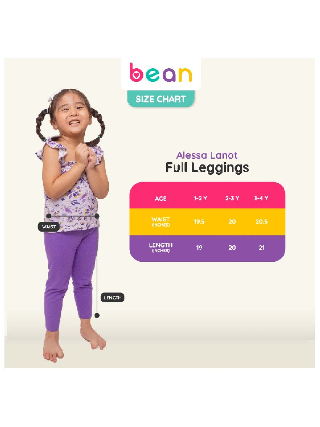 bean fashion Alessa Lanot Playwear Ubecado Ruffled Sleeveless with Printed Leggings (Multicolor- Image 4)