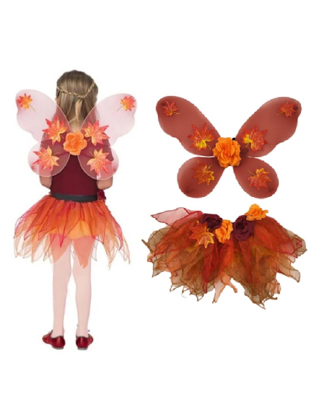 Seams 195 Pixie Halloween Costume Set (Orange- Image 2)