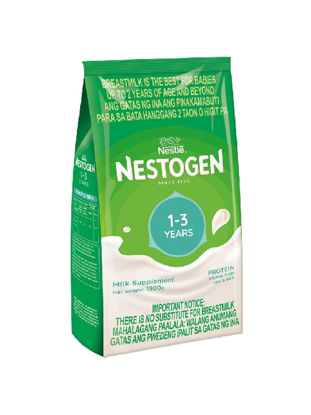 Nestogen NESTOGEN® 3 Milk Supplement for Children 1-3 Years Old (1.3kg) (No Color- Image 2)