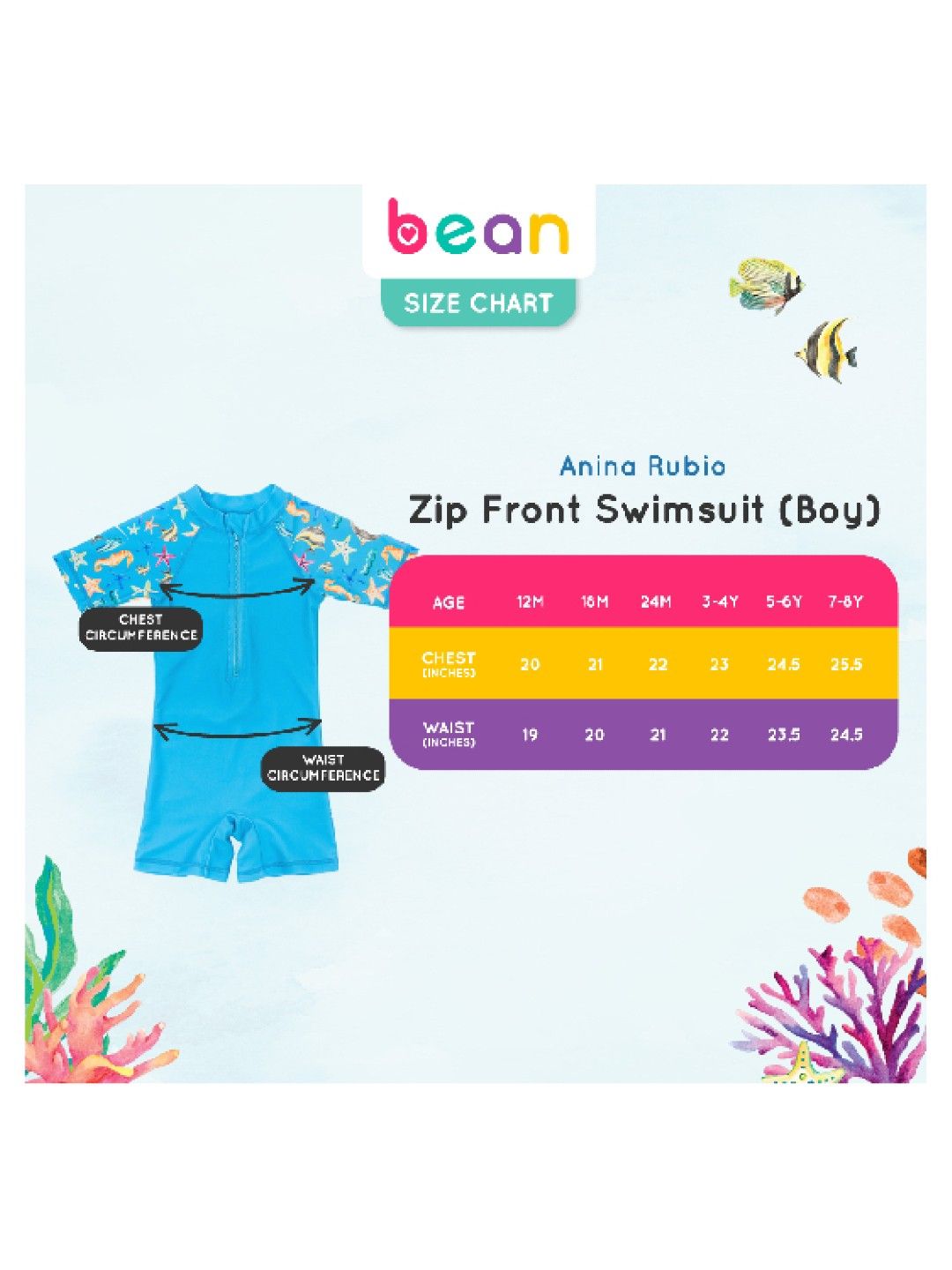 bean fashion Anina Rubio Anilao Boys Shortsleeves Zip front Swimsuit (Yellow- Image 4)