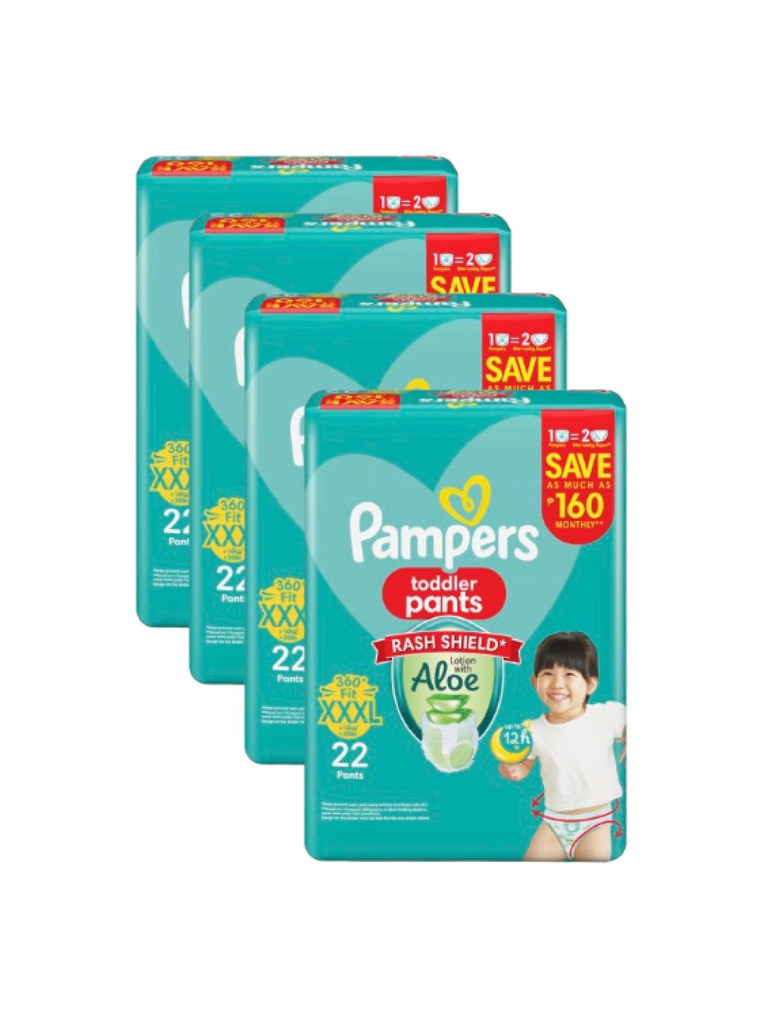 Pampers Baby Dry Pants XXXL 22s x 4 packs (88 pcs) - Subscription (No Color- Image 2)