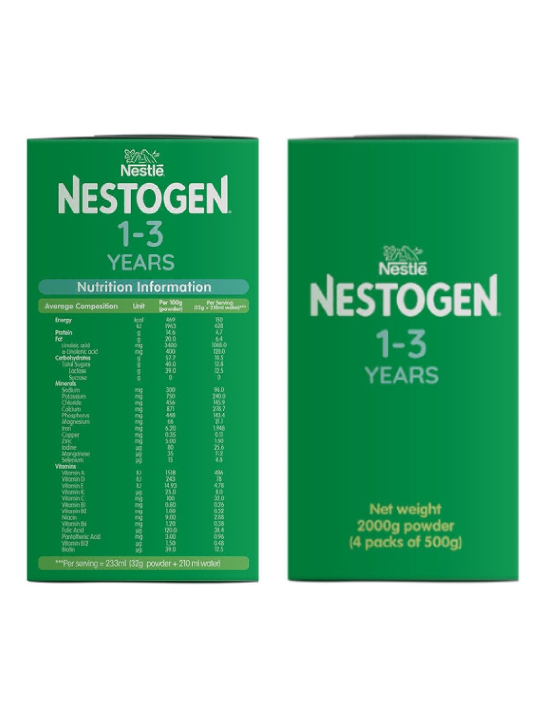 Nestogen 3 Milk Supplement for Children 1-3 Years Old (2kg) (No Color- Image 4)