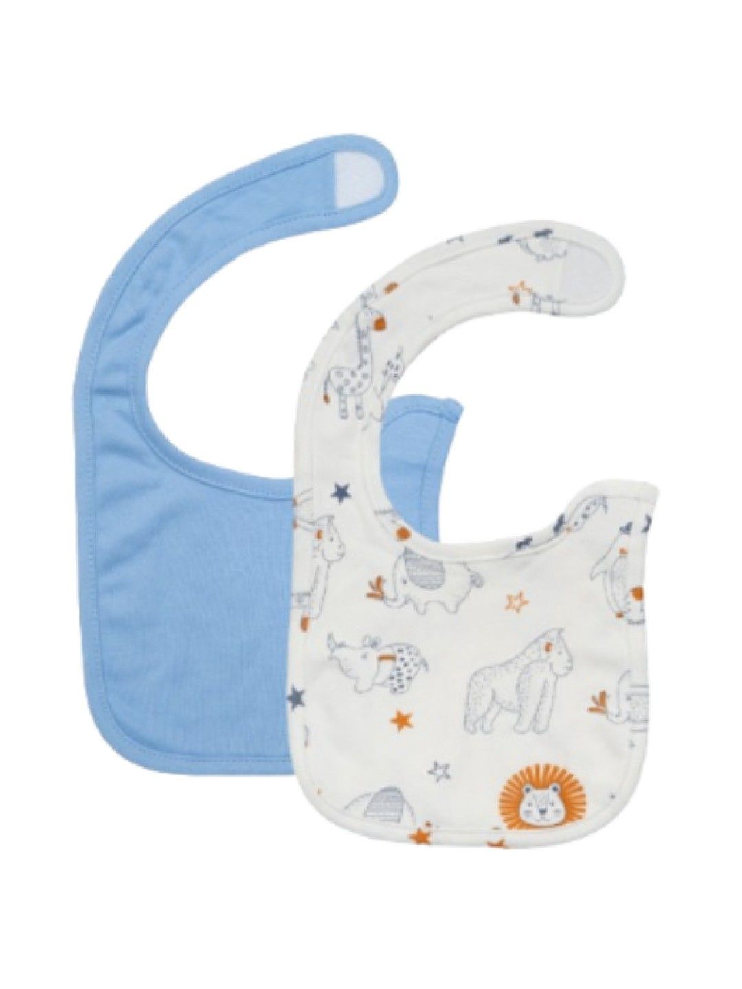 bean fashion 2 pcs Newborn Baby Bib Bundle Lion (Lion- Image 1)