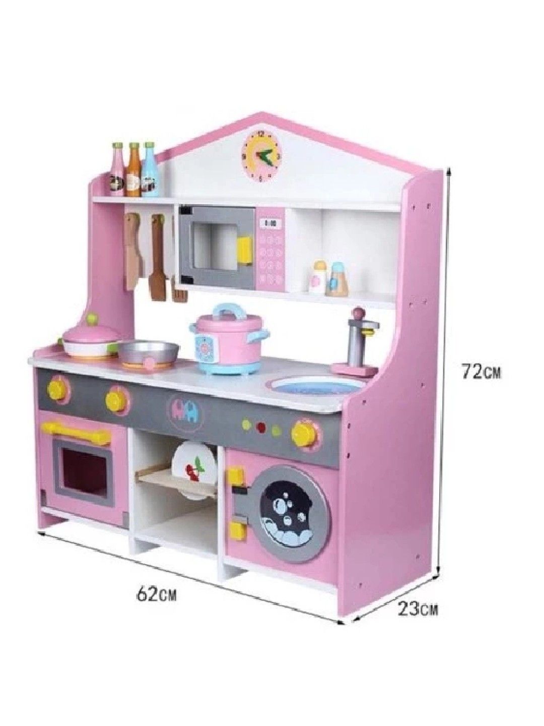 Hungry Hippo PH Wooden Pink Kitchen (No Color- Image 1)