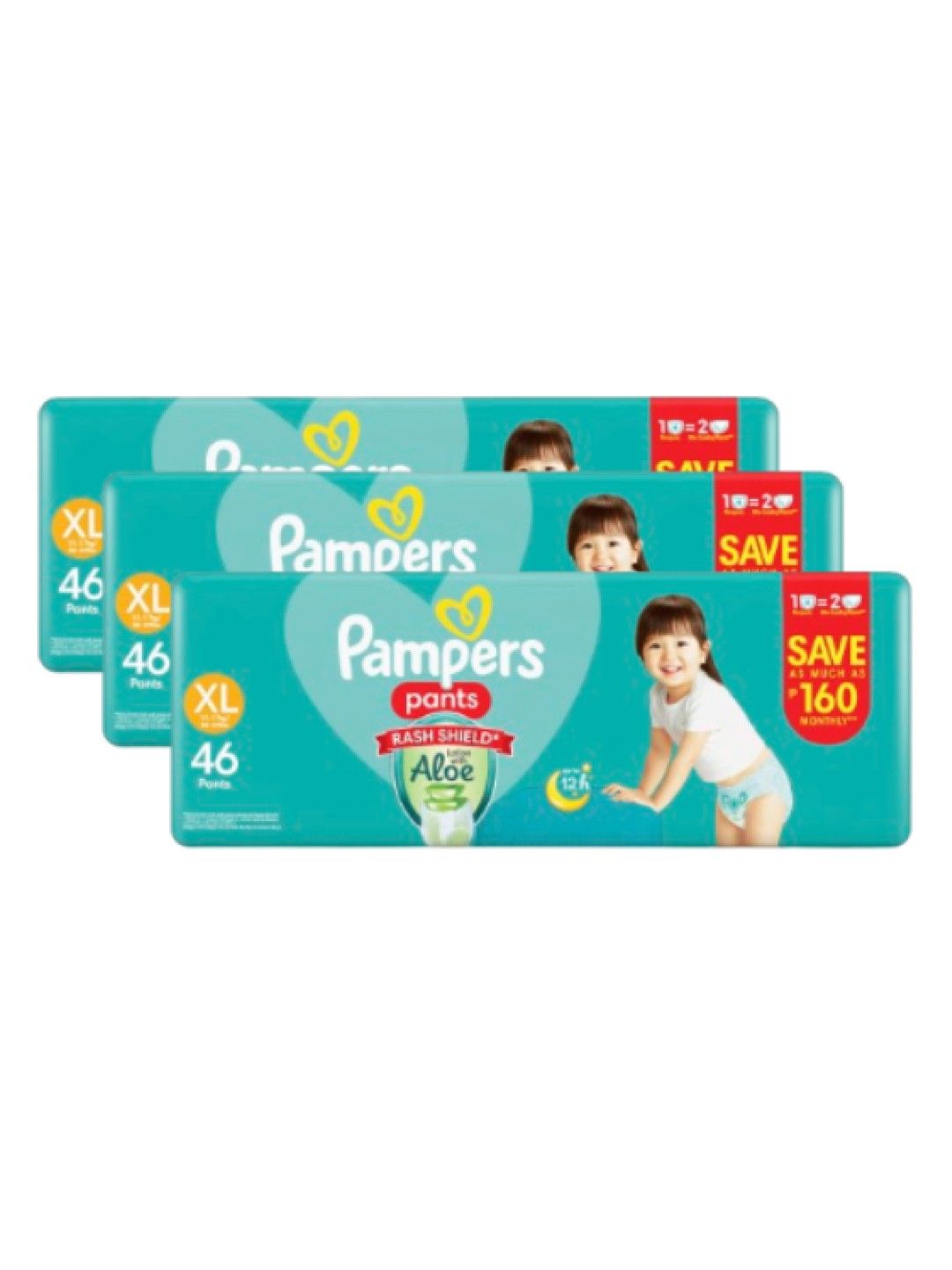 Pampers Baby Dry Pants XL 46s x 3 packs (138 pcs) - Subscription (No Color- Image 3)