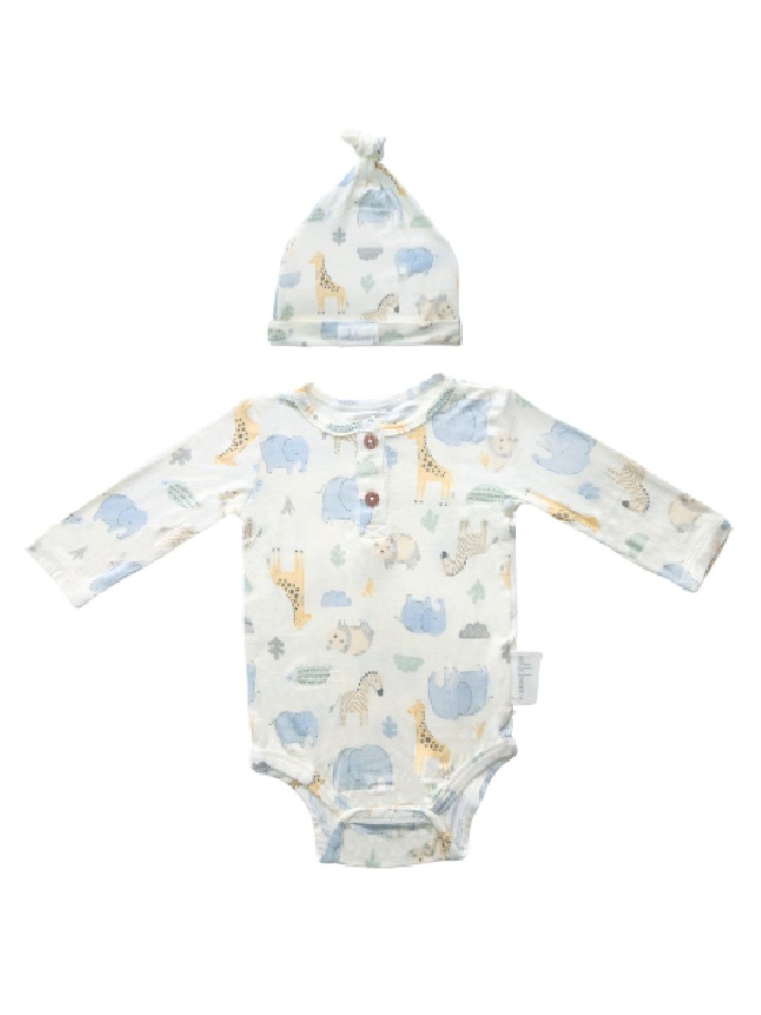 Cottonkind Animal Long Sleeves Onesies Set of 3 (No Color- Image 2)