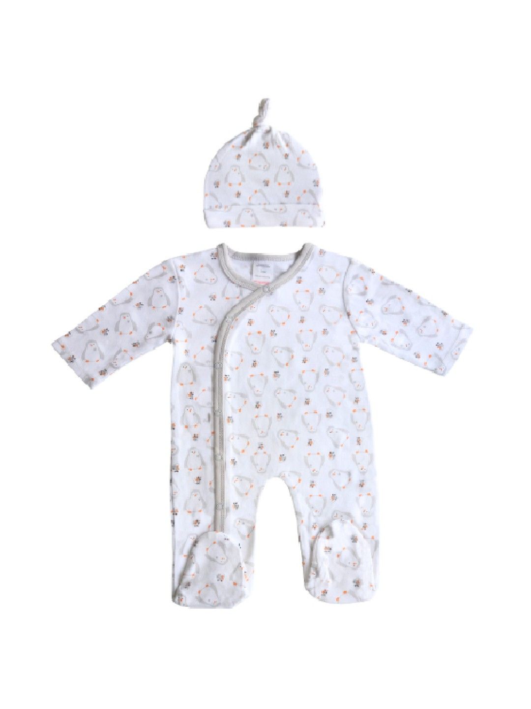 Cottonkind Penguin Short Sleeves Onesies Set of 4 (No Color- Image 2)