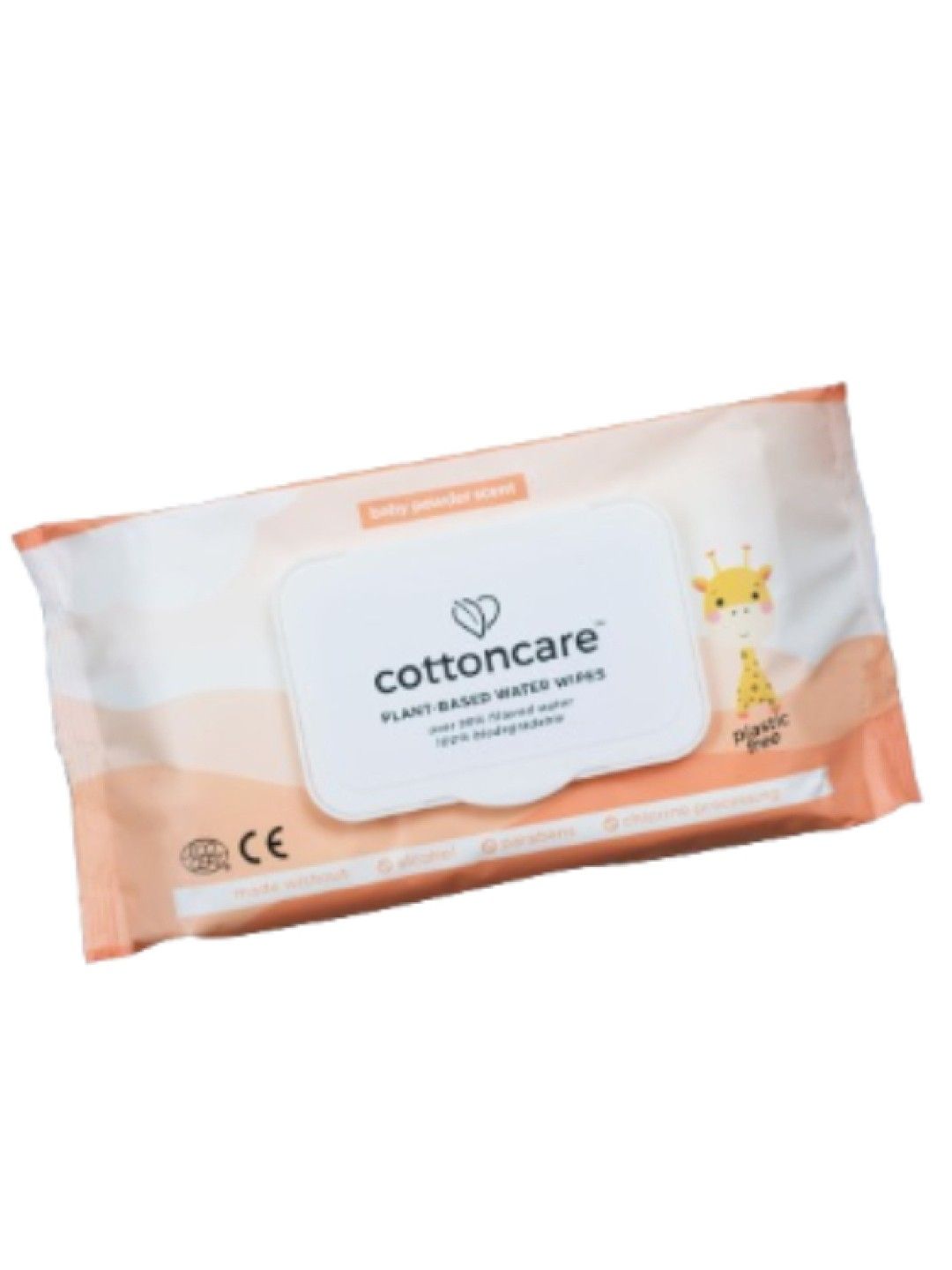 Cotton Central™ Cottoncare™ Baby Powder Scented Baby Wipes Biodegradable (80 pcs) (No Color- Image 1)