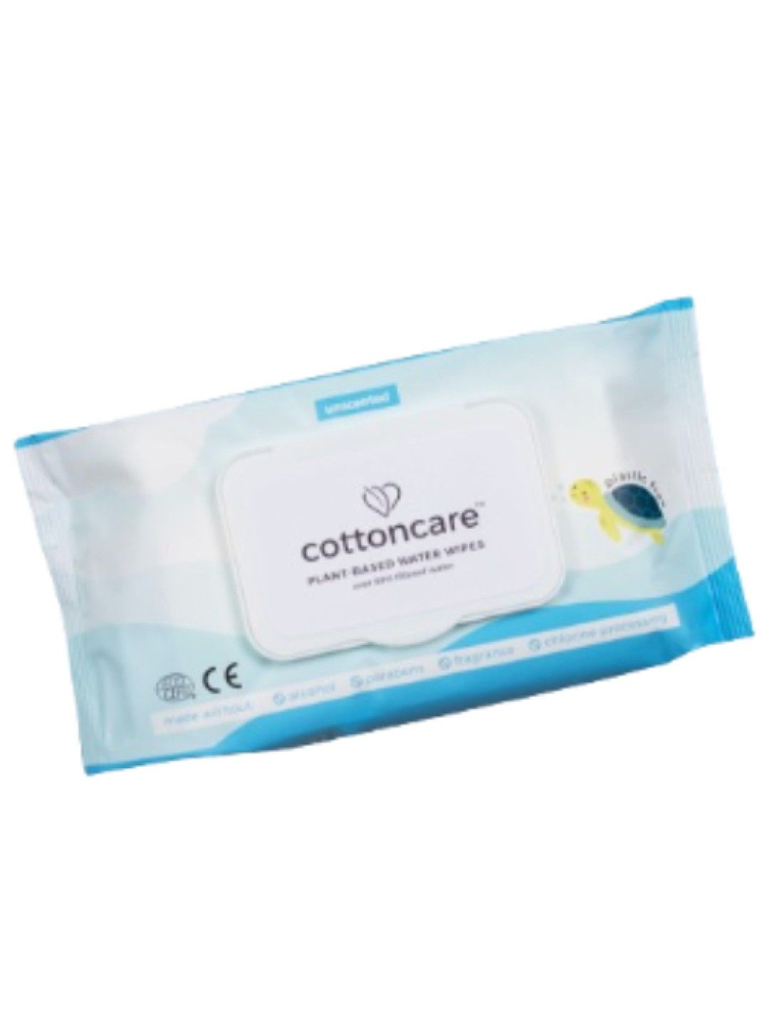 Cotton Central™ Cottoncare™ Organic Plastic-Free Baby Water Wipes (80 pcs) (No Color- Image 1)
