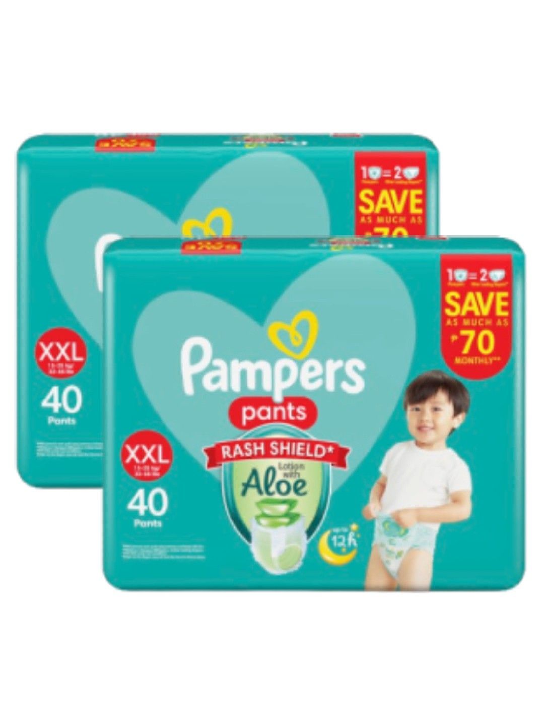 Pampers Baby Dry Pants XXL 40s x 2 packs (80 pcs)- Subscription (No Color- Image 2)