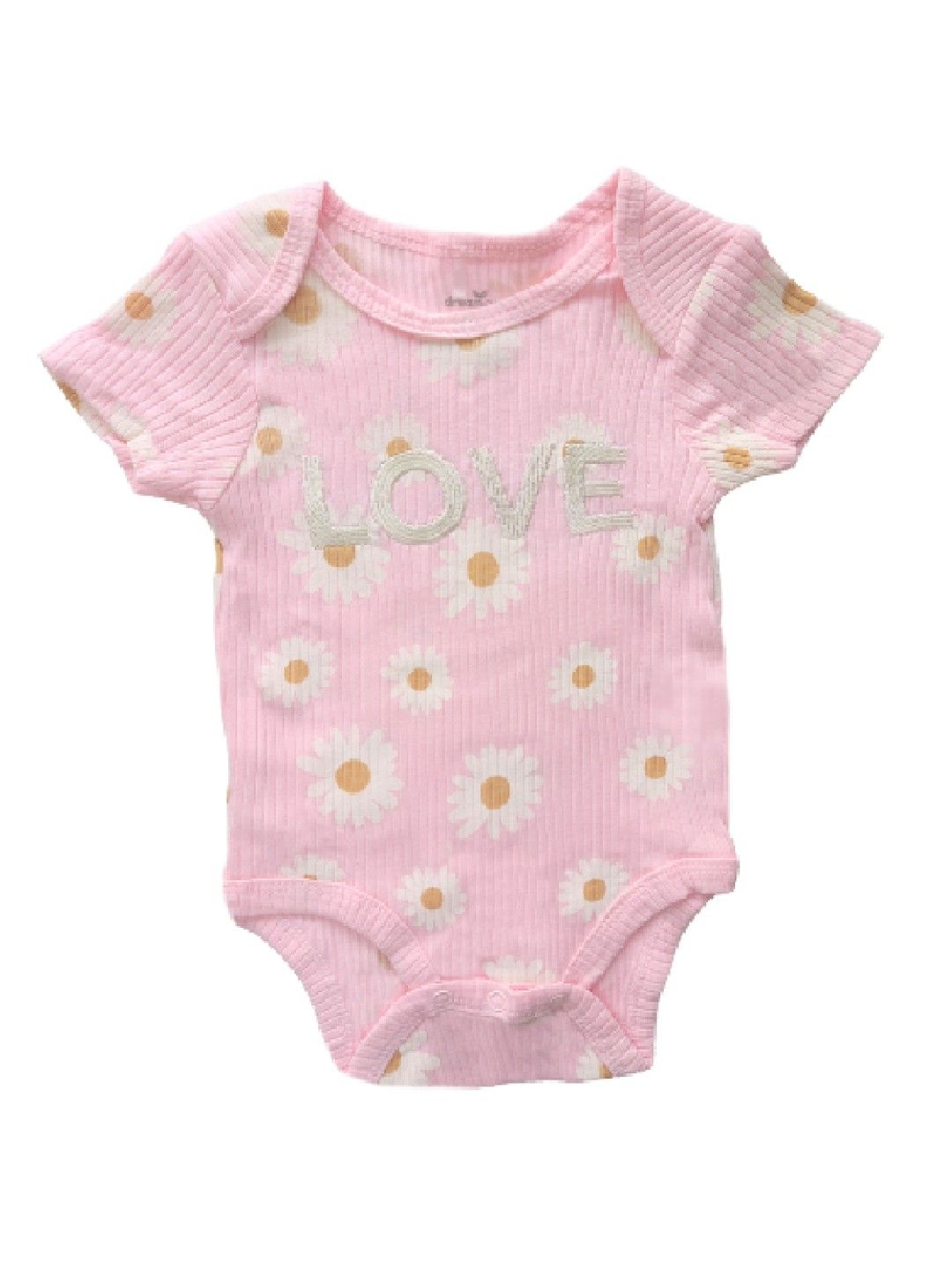 Cottonkind Love Daisies Short Sleeves Onesies Set of 3 (No Color- Image 2)