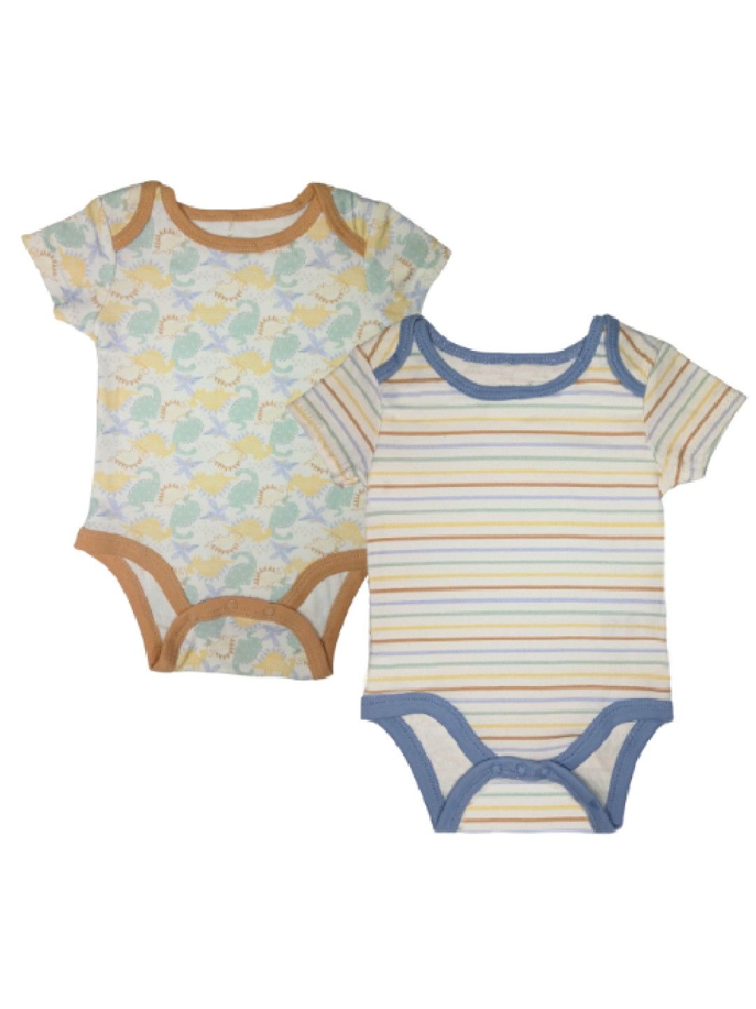 Cottonkind Mini Dude Short Sleeves Onesies Set of 3 (No Color- Image 3)