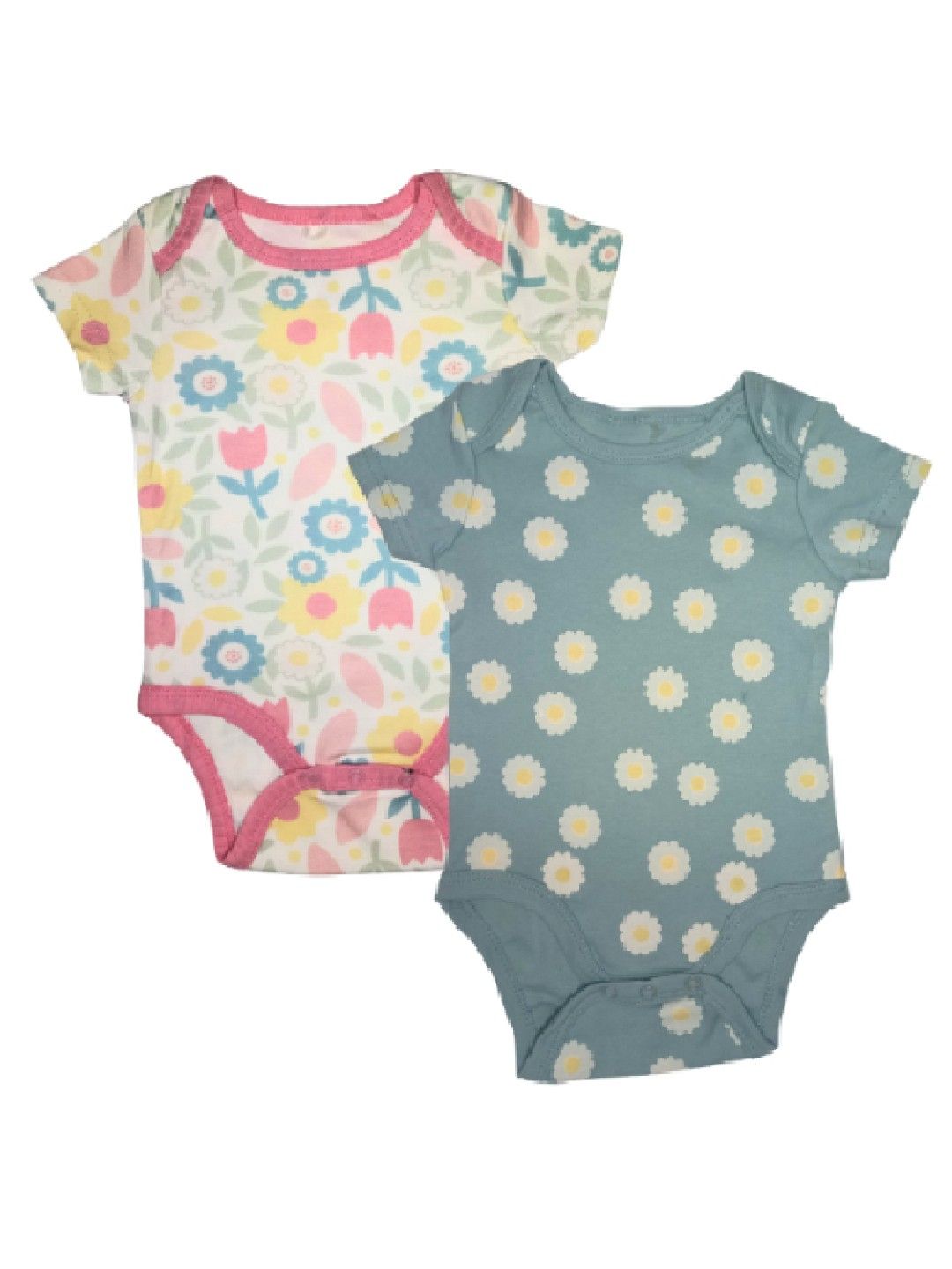 Cottonkind Super Cute Short Sleeves Onesies Set of 3 (No Color- Image 3)