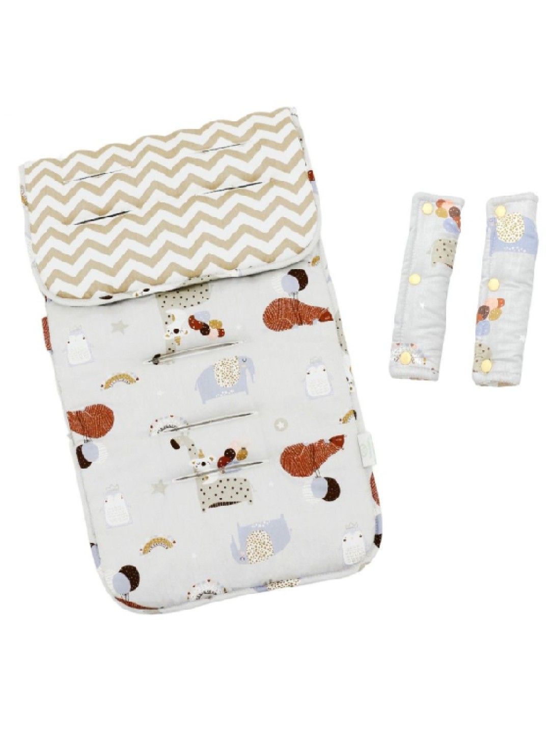 Swaddies PH Universal Reversible Stroller Pads with Strap Covers