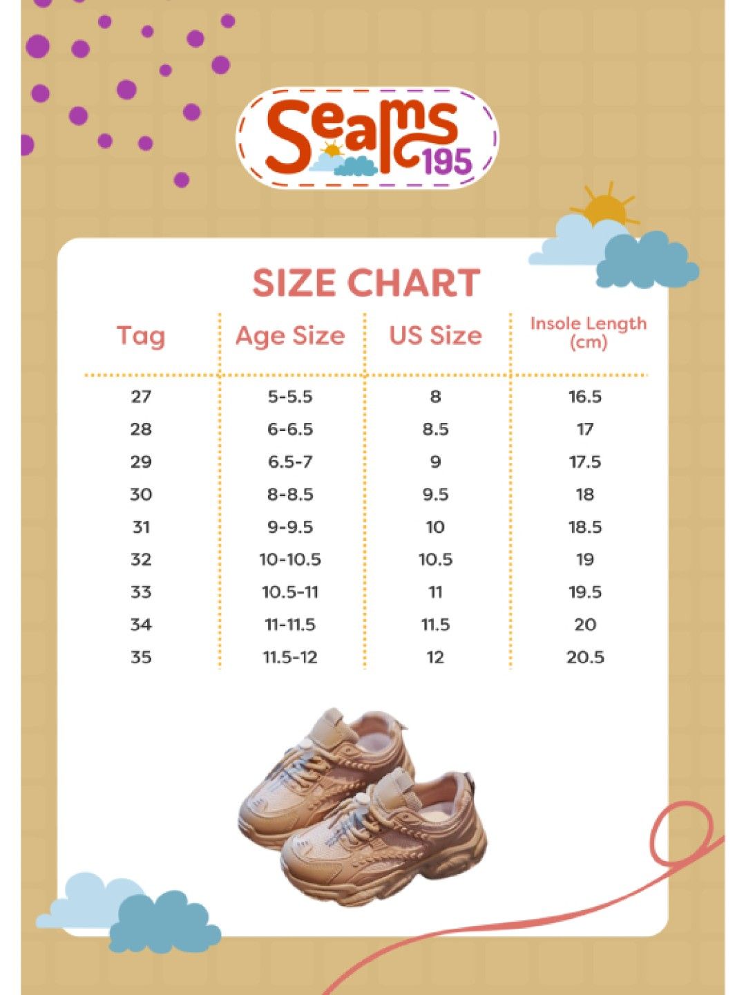 Seams 195 Taylor Rubber Shoes (Beige- Image 3)