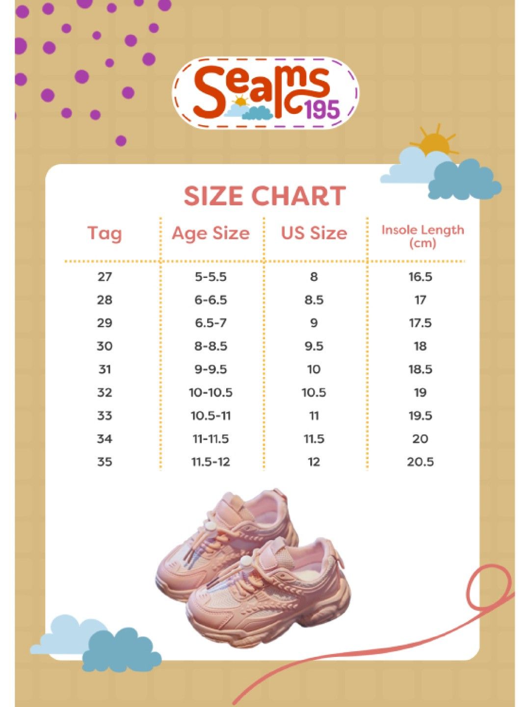 Seams 195 Angel Rubber Shoes (Pink- Image 3)