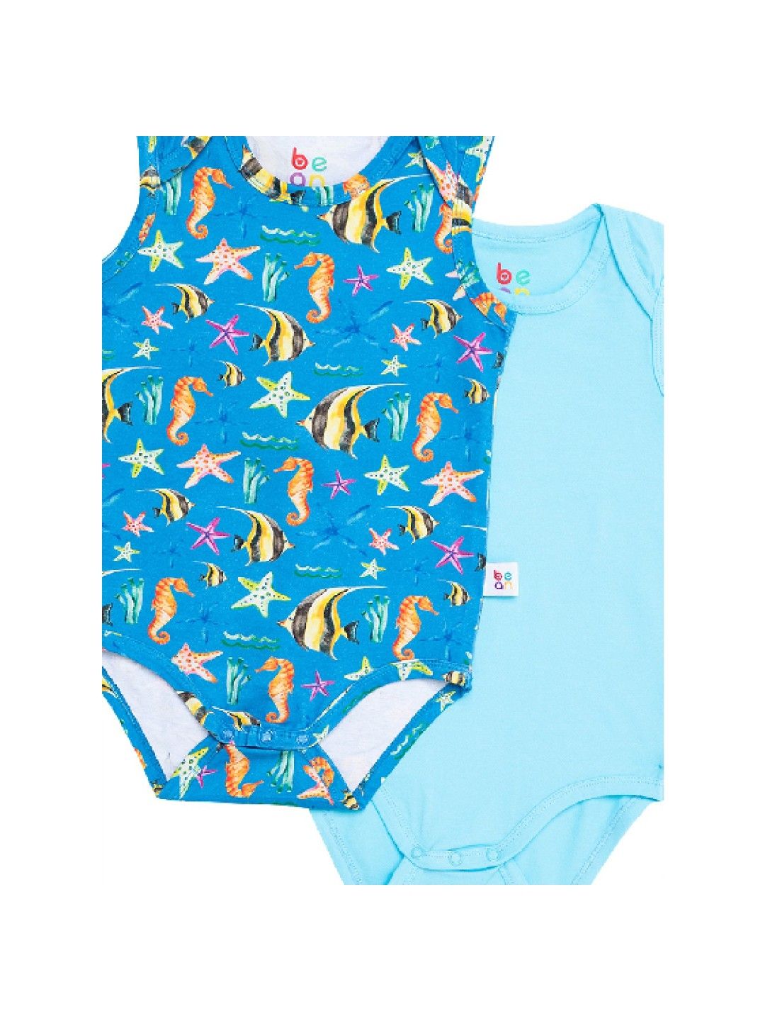 bean fashion Wonder Playsuits 2-Piece Anina Rubio Starfish Nasugbu Sleeveless Onesie Set (Multicolor- Image 3)