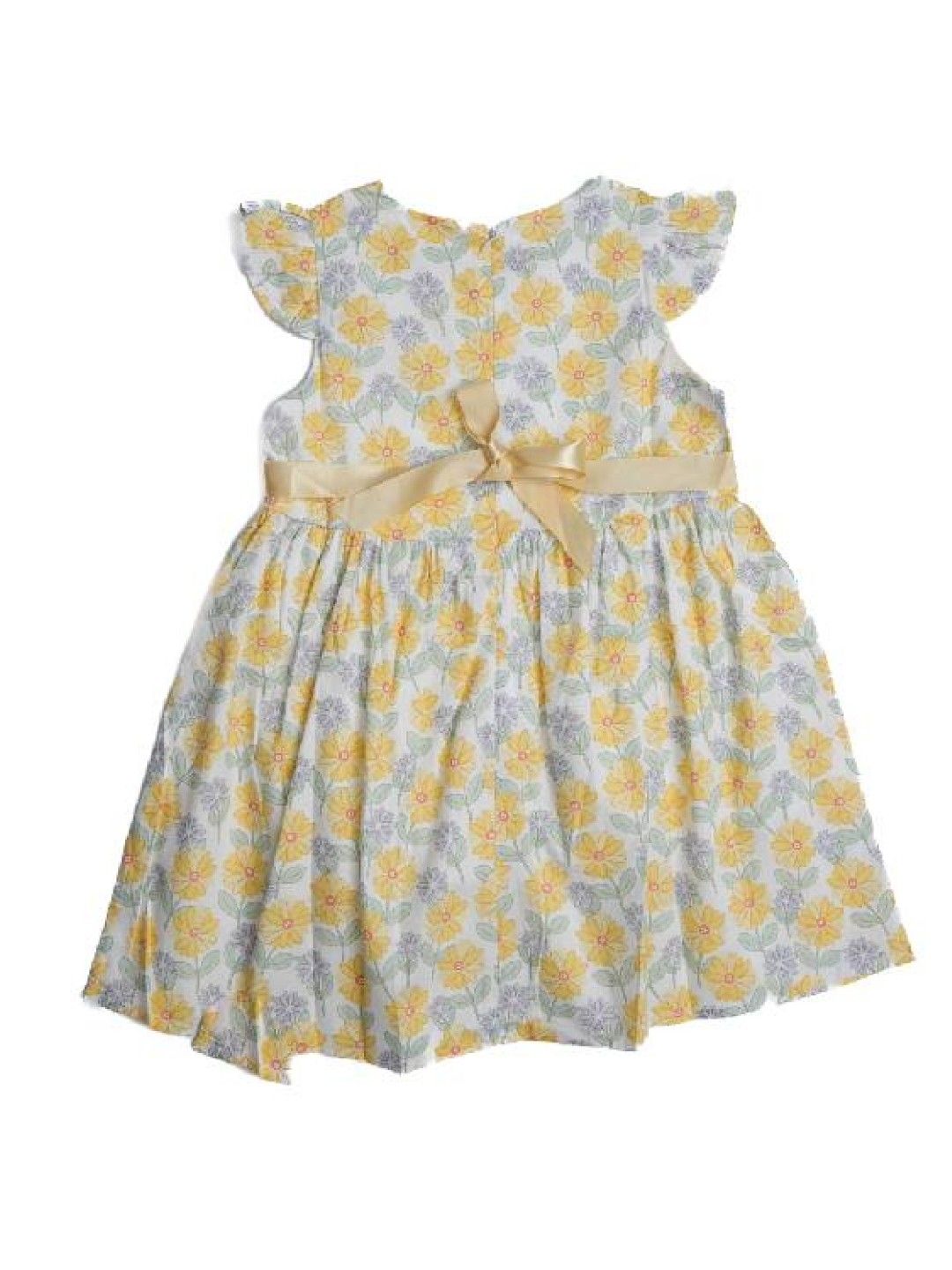 Cottonkind Flutter Sleeves Daffodil Dress (No Color- Image 2)
