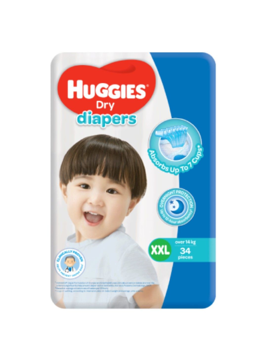 Huggies Dry Diapers XXL (34s) (No Color- Image 2)