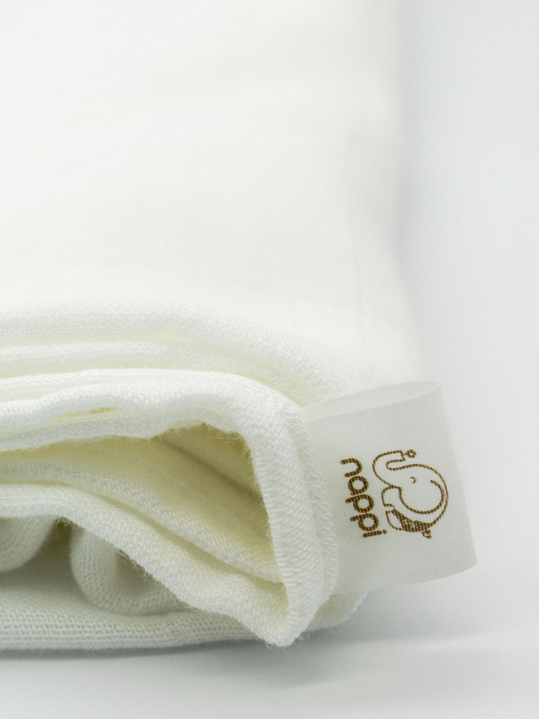 Nappi Baby Muslin Square (Pack of 2) (White- Image 3)