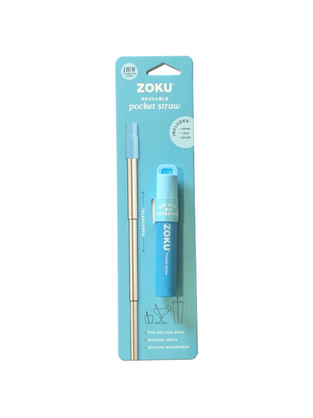 Zoku Pocket Straw Two Tone