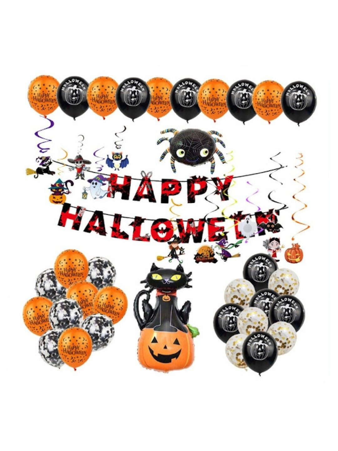 Party-Doh Halloween Party Set with Free Spider Web (No Color- Image 1)