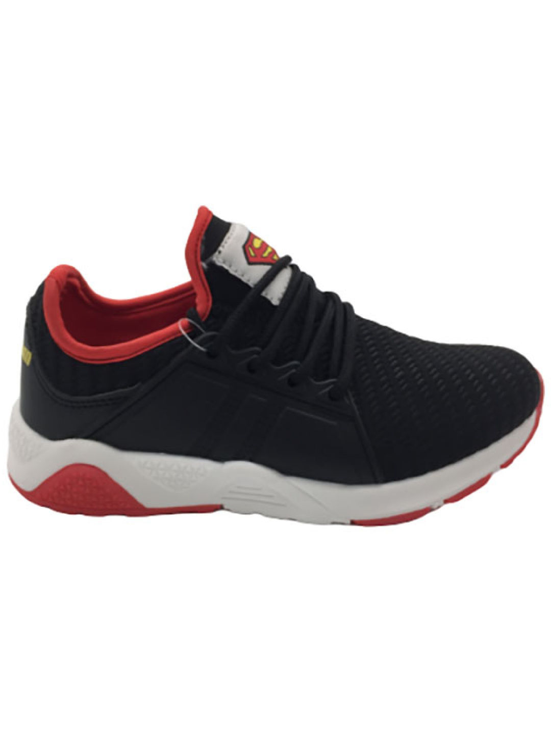 Superman Big Kid's Rubber Shoes 599 (Black/Red- Image 1)