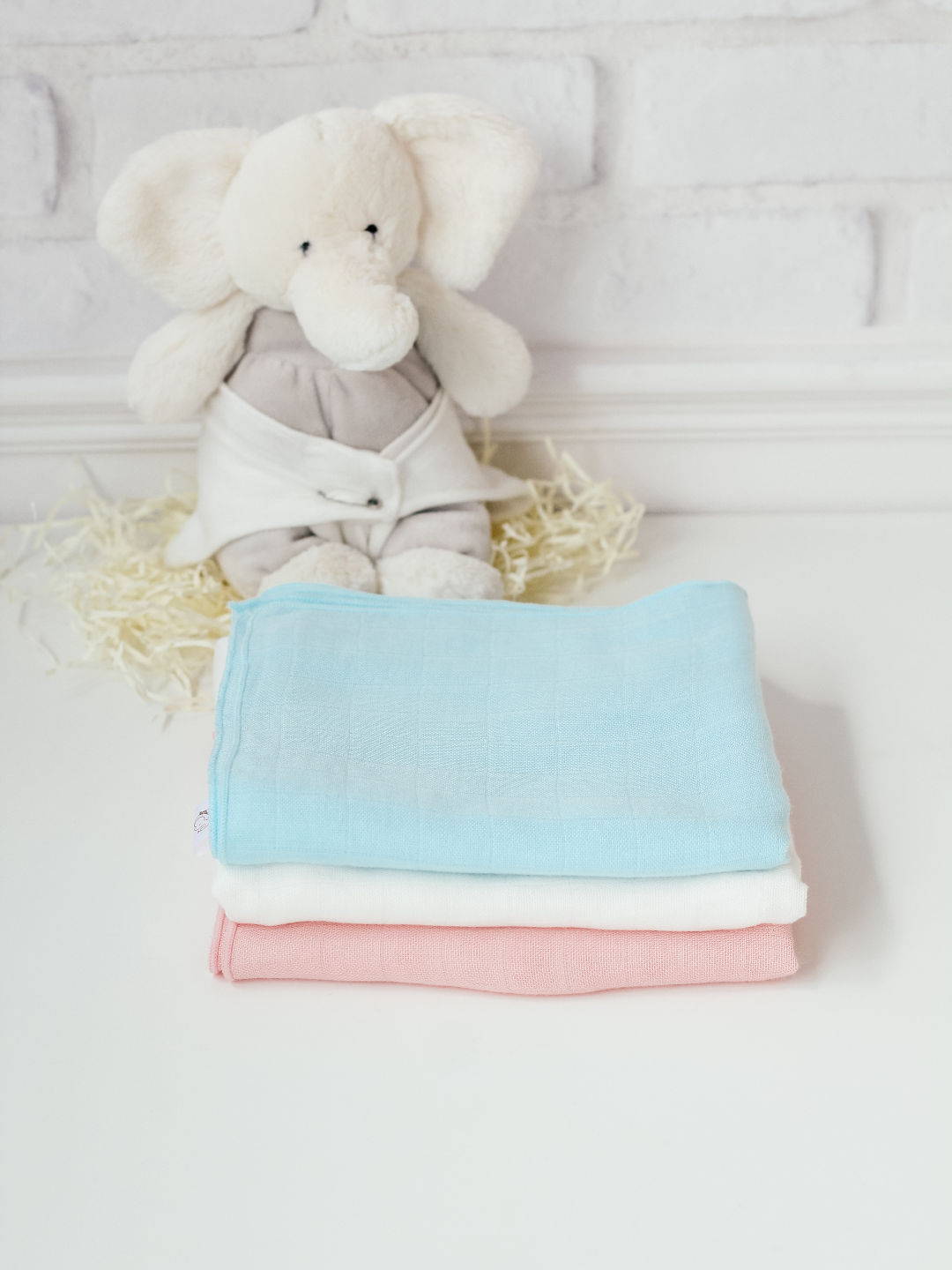 Nappi Baby Muslin Square (Pack of 2) (White- Image 4)