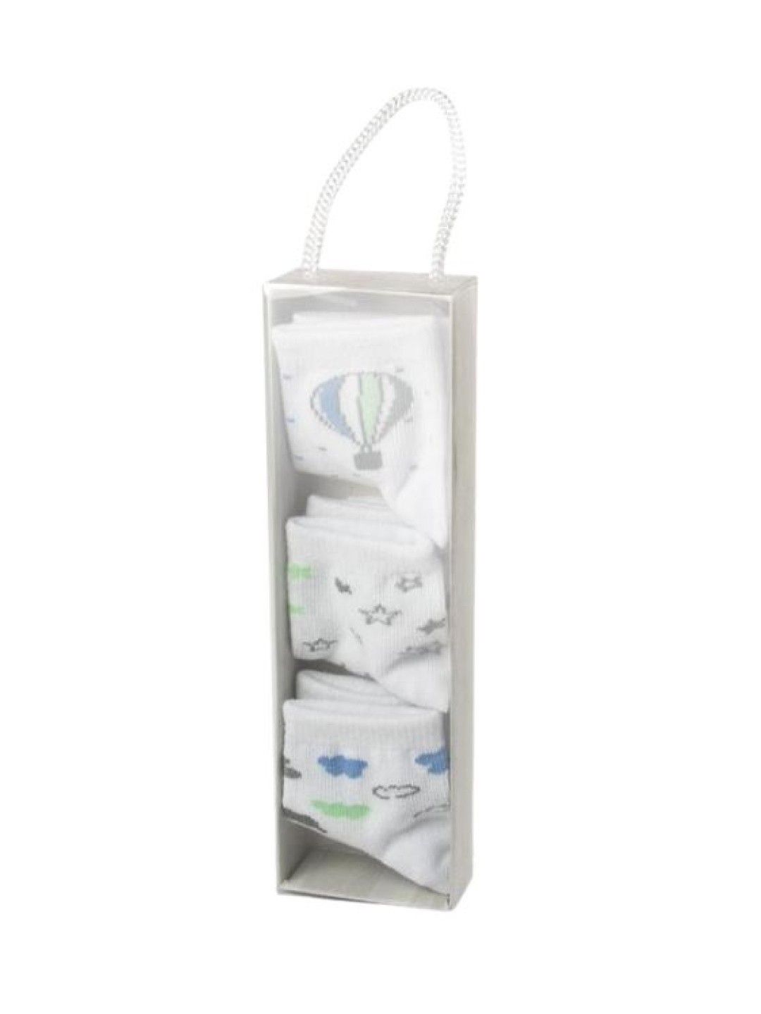 Mother's Choice 3 Pairs Infant Cute Baby Gift Box Socks (IT2464) (No Color- Image 2)
