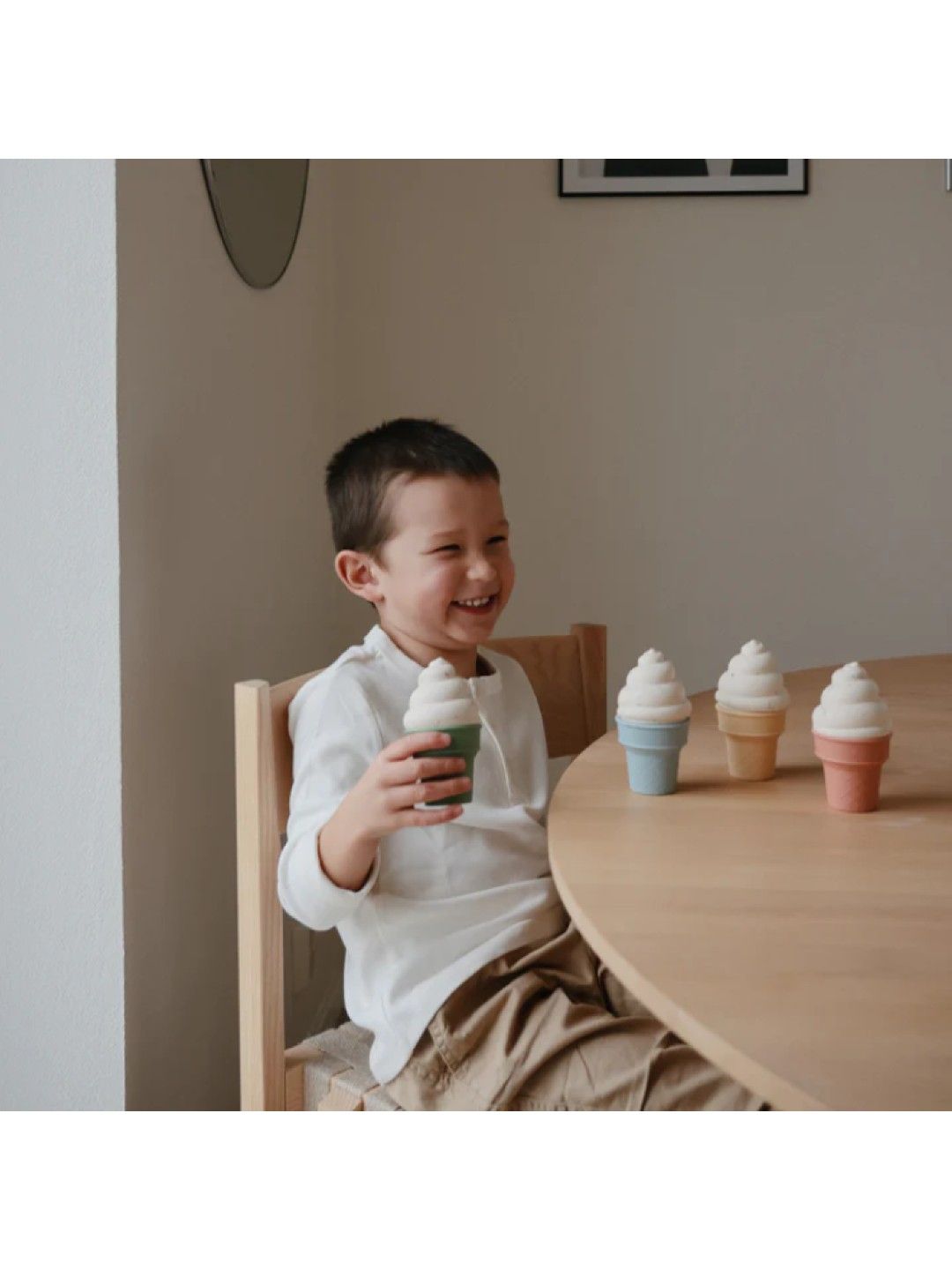 Mushie Mix and Match Toy - Ice Cream (No Color- Image 3)